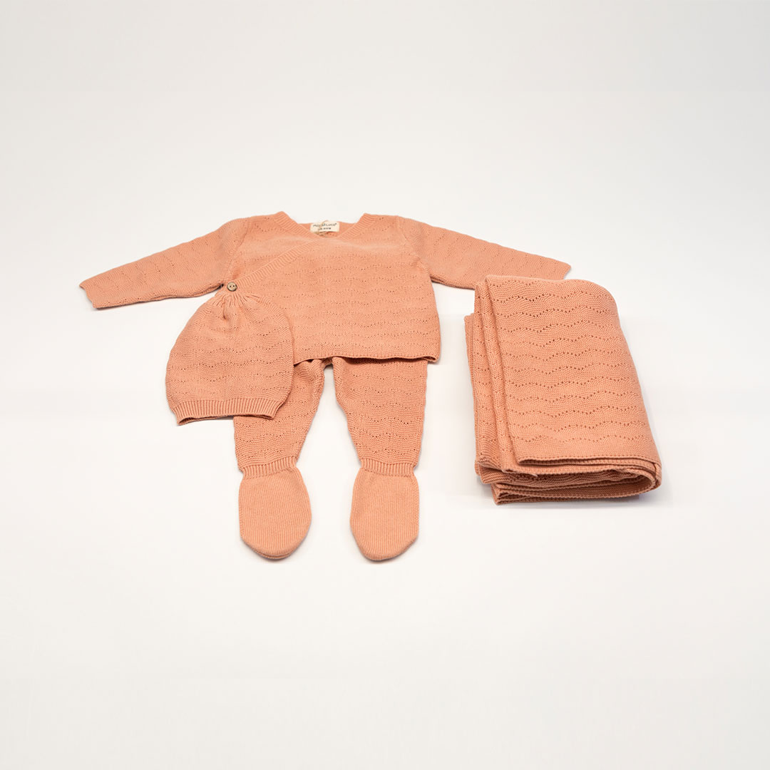 Maya & Luca Сет за новороденче – портокалова