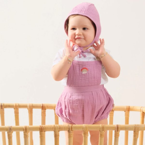 Комбинезон со капче- виолетов Fuchsia (Miela kids) - Image 3
